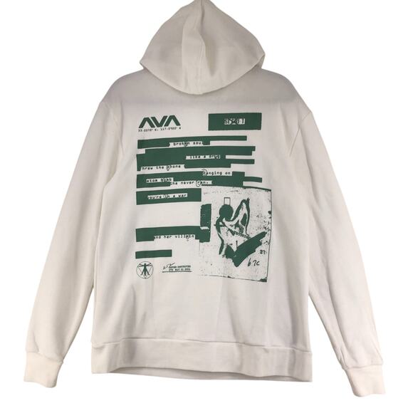 Angels & Airwaves AVA Womens Size M Lifeforms Pullover Hoodie Currant Sweatshirt - Picture 8 of 16